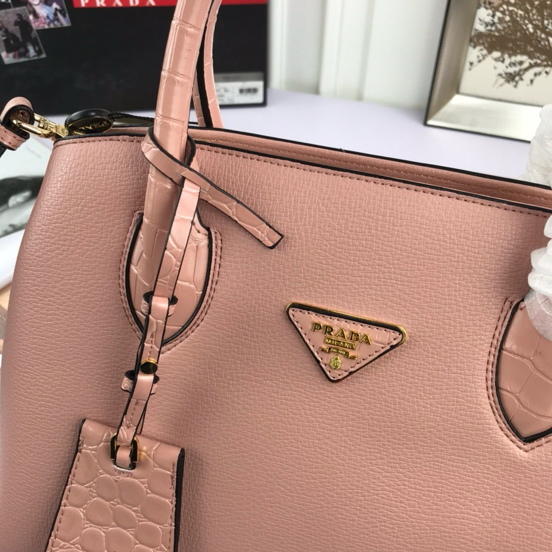 Elegant Prada Women’s Leather Shoulder Bag – Classic & Sophisticated | Luxury Designer Bag